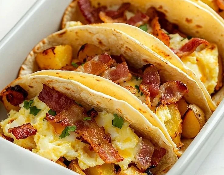 Easy Baked Breakfast Tacos 5 Easy Baked Breakfast Tacos