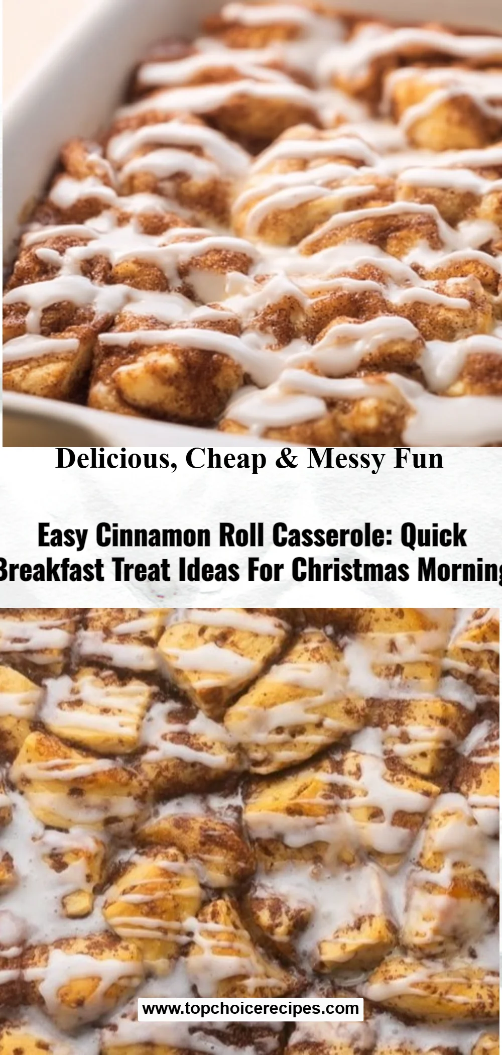 Easy Cinnamon Roll Casserole
