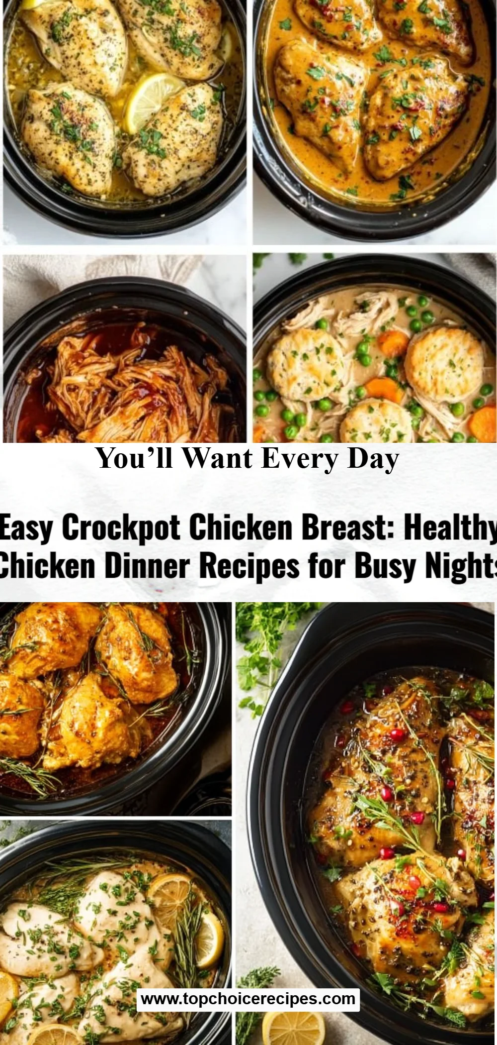 Easy Crockpot Chicken Breast 6 Easy Crockpot Chicken Breast