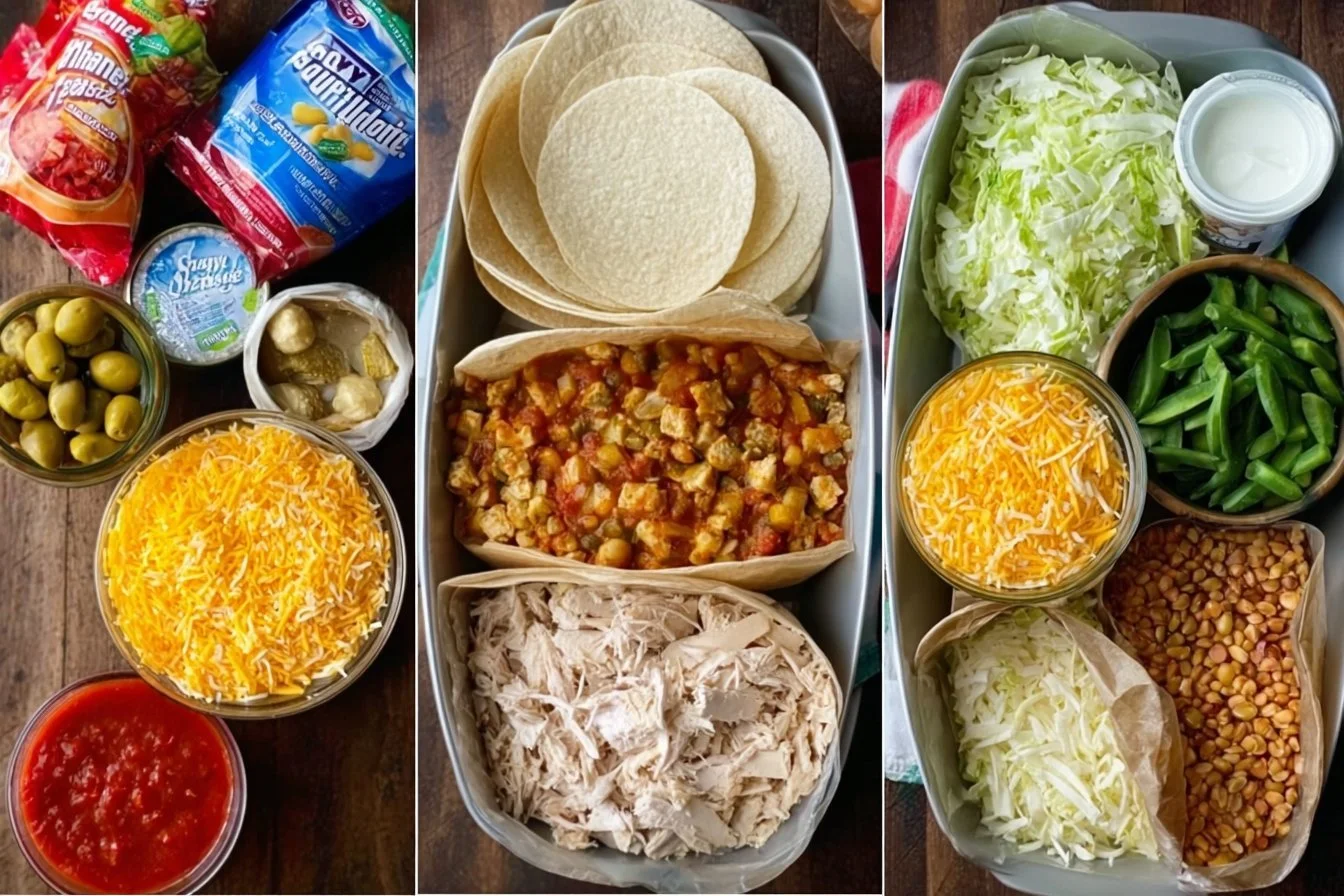 Easy Dinner Casserole 4 Delicious easy dinner casserole served in a baking dish