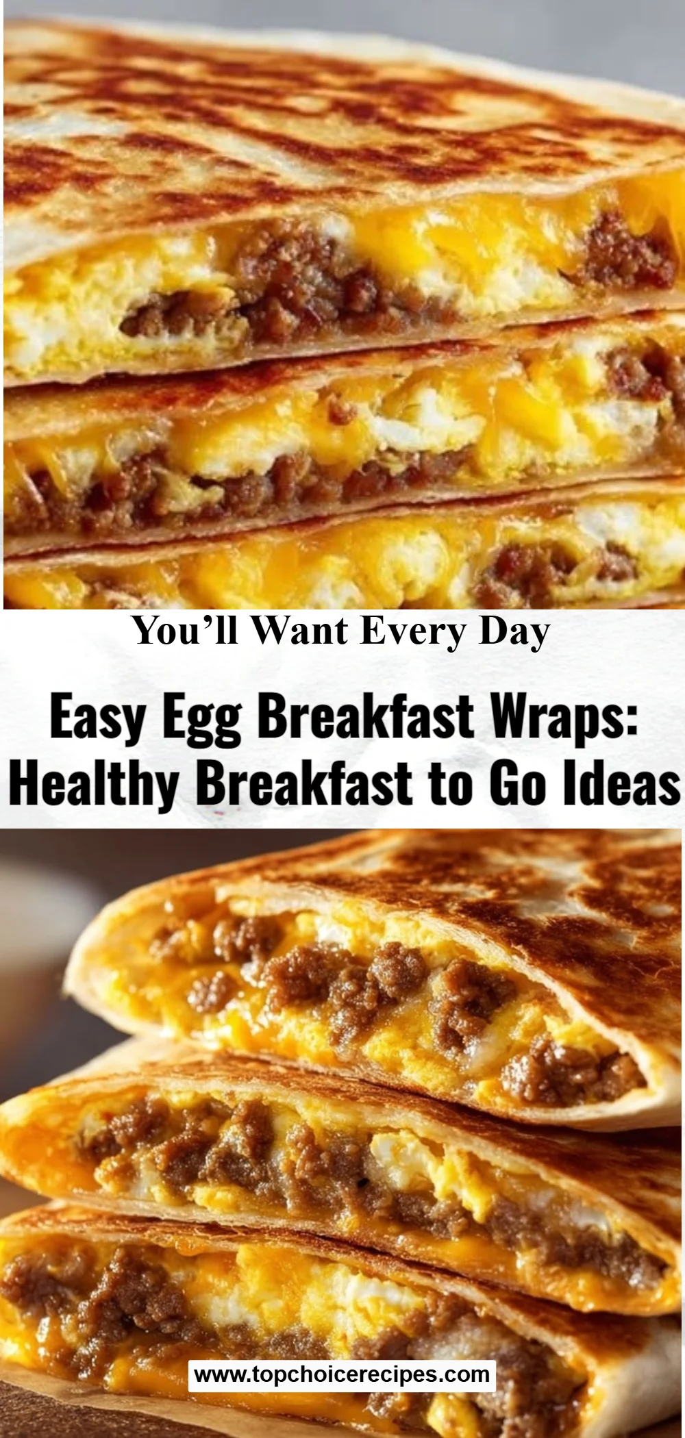 Easy Egg Breakfast Wraps