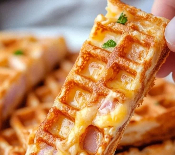 Easy Ham and Cheese Chaffles 5 Easy Ham and Cheese Chaffles