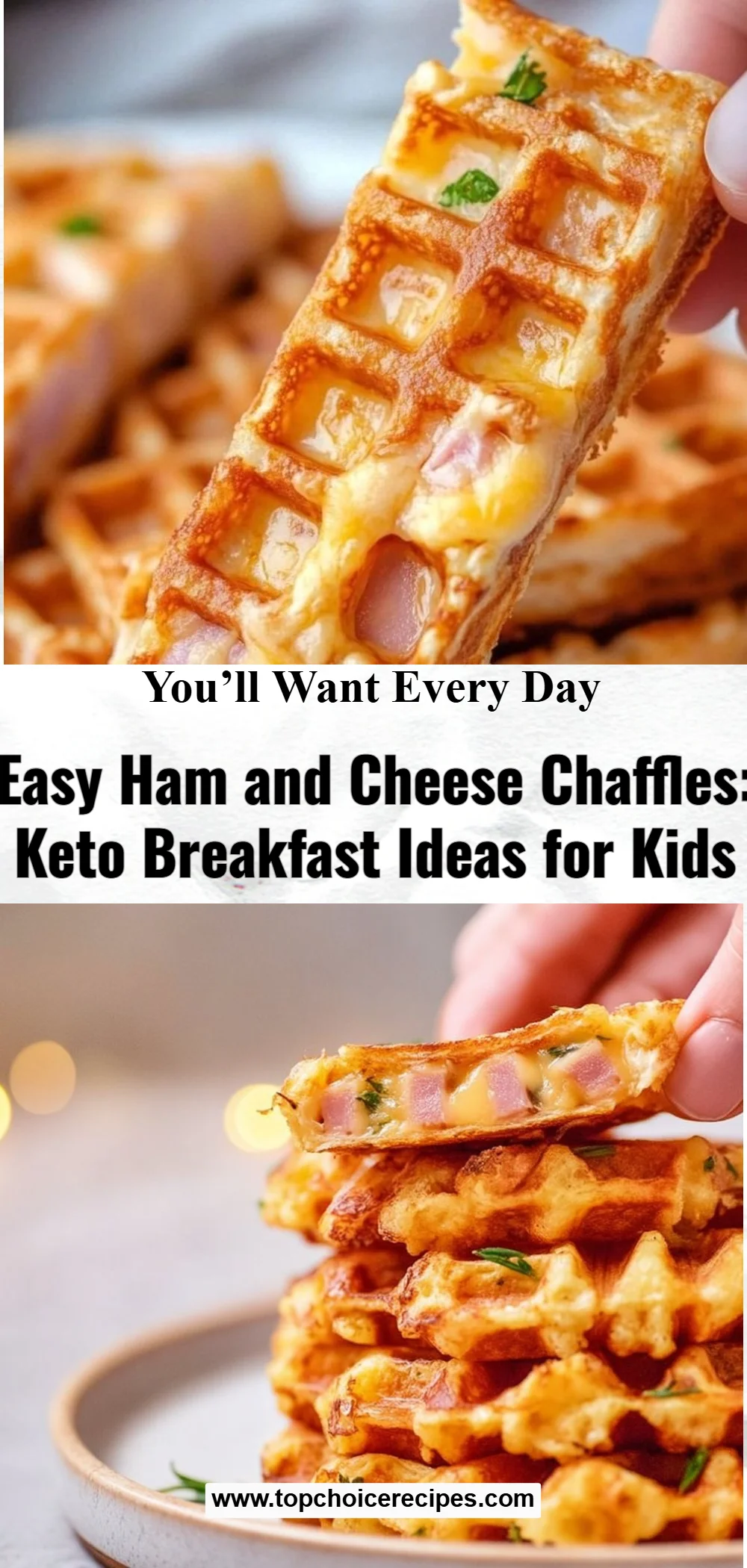 Easy Ham and Cheese Chaffles 6 Easy Ham and Cheese Chaffles