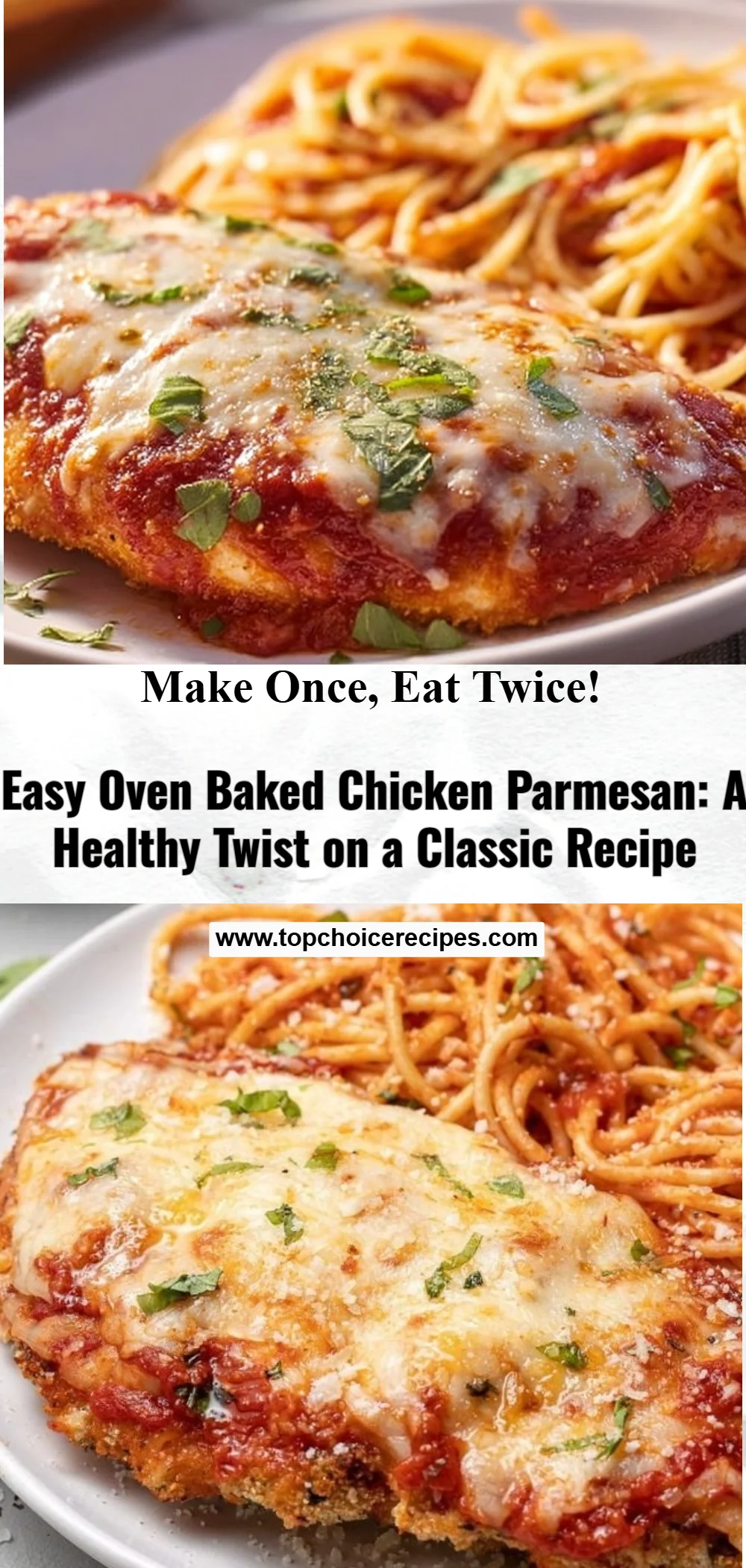 Easy Oven Baked Chicken Parmesan