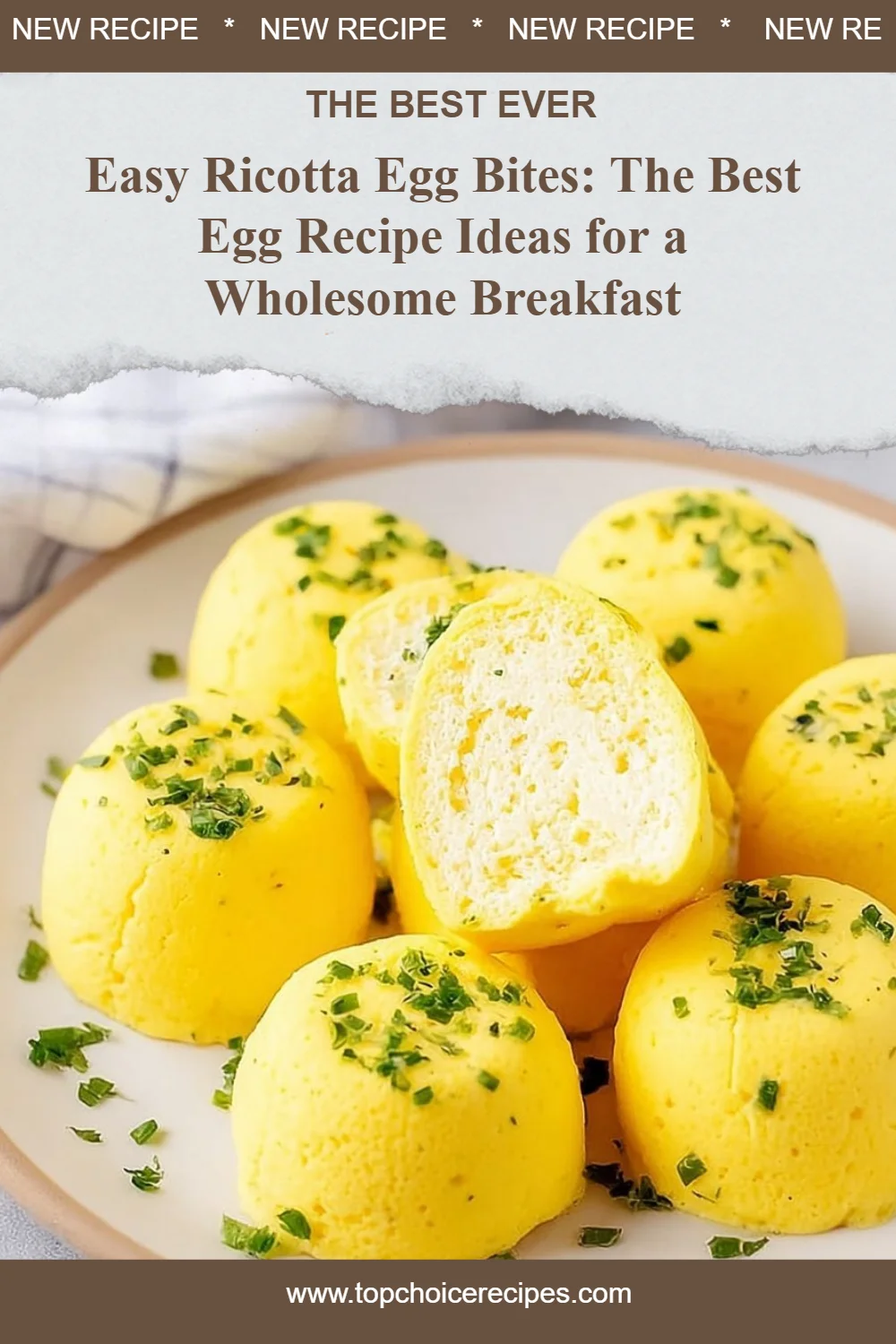 Easy Ricotta Egg Bites 6 Easy Ricotta Egg Bites