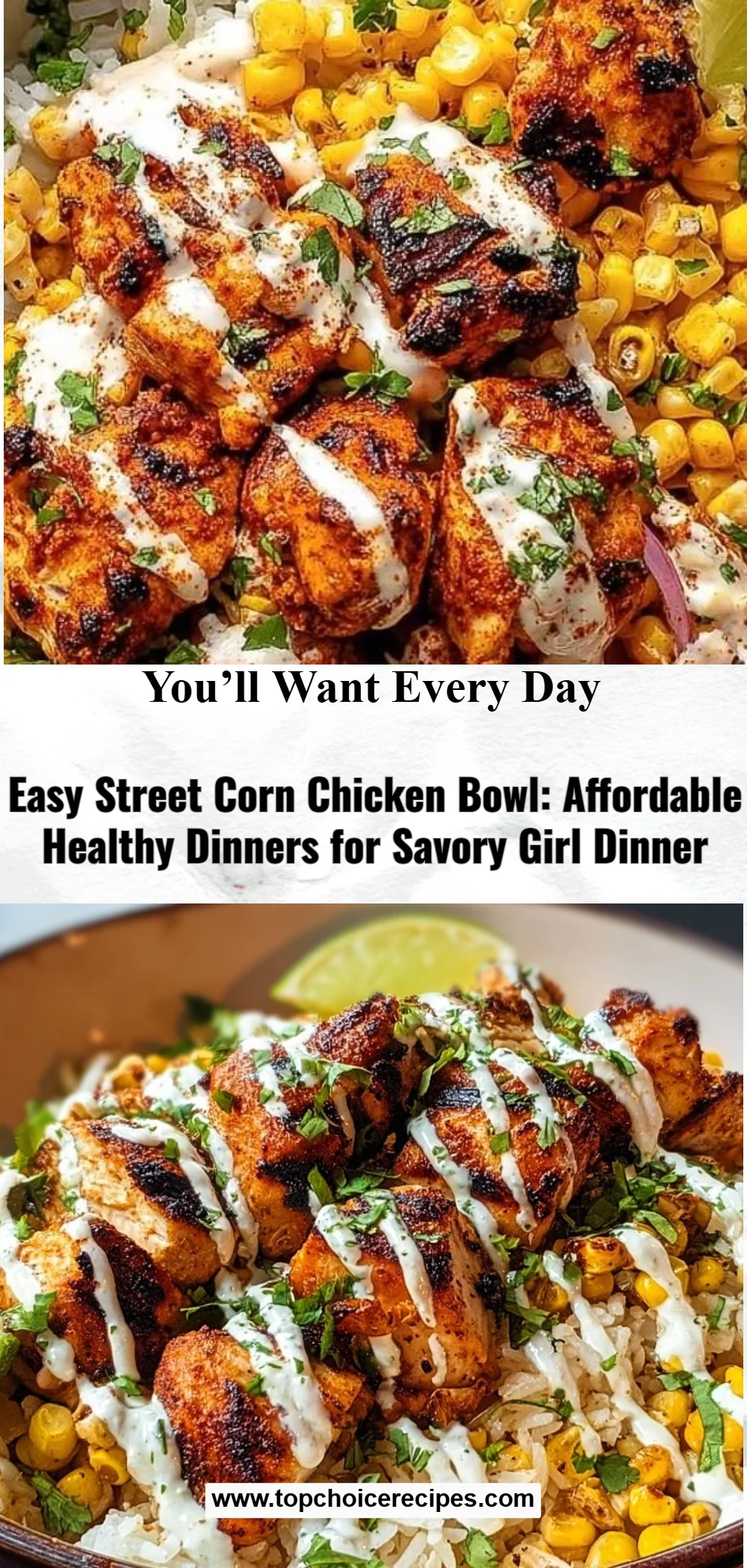 Easy Street Corn Chicken Bowl