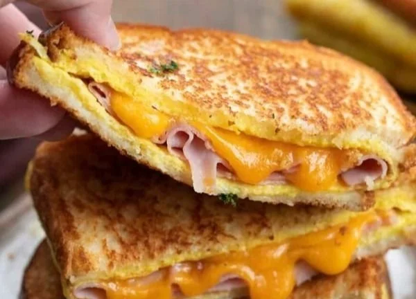 Egg and Ham Breakfast Sandwich