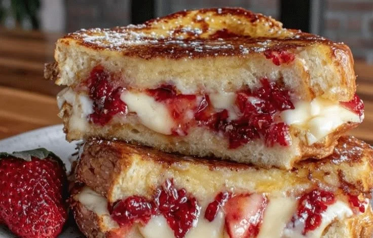 Fluffy Stuffed Strawberry French Toast 6 Fluffy Stuffed Strawberry French Toast