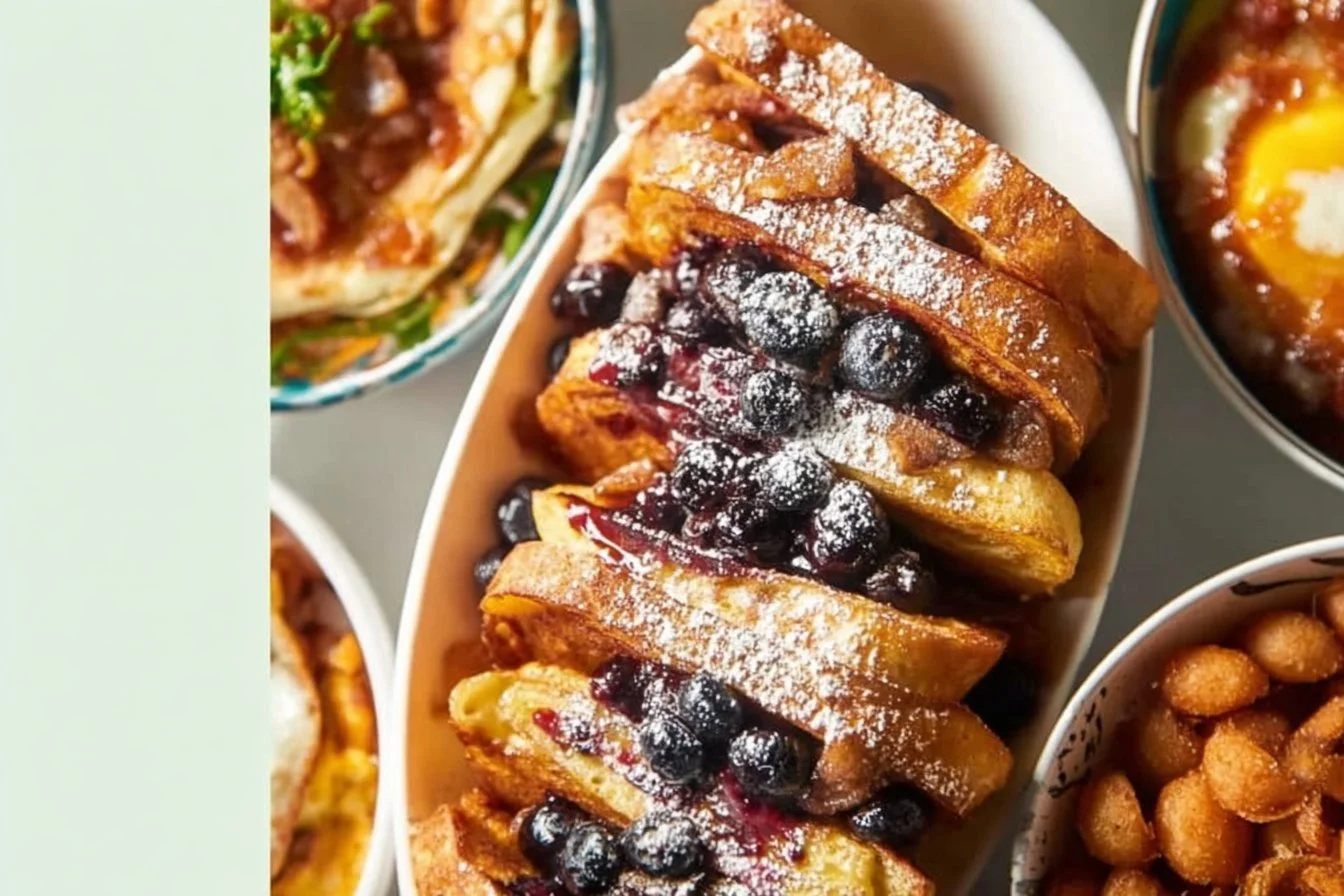 Freezable Breakfast Ideas 4 A variety of freezable breakfast ideas including muffins and smoothies.