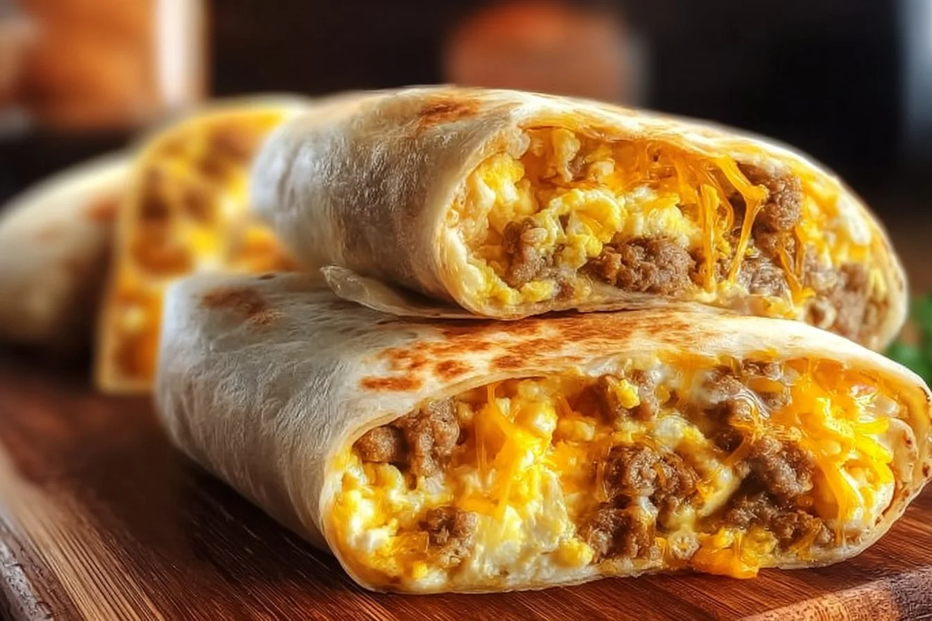 Freezer Breakfast Burritos