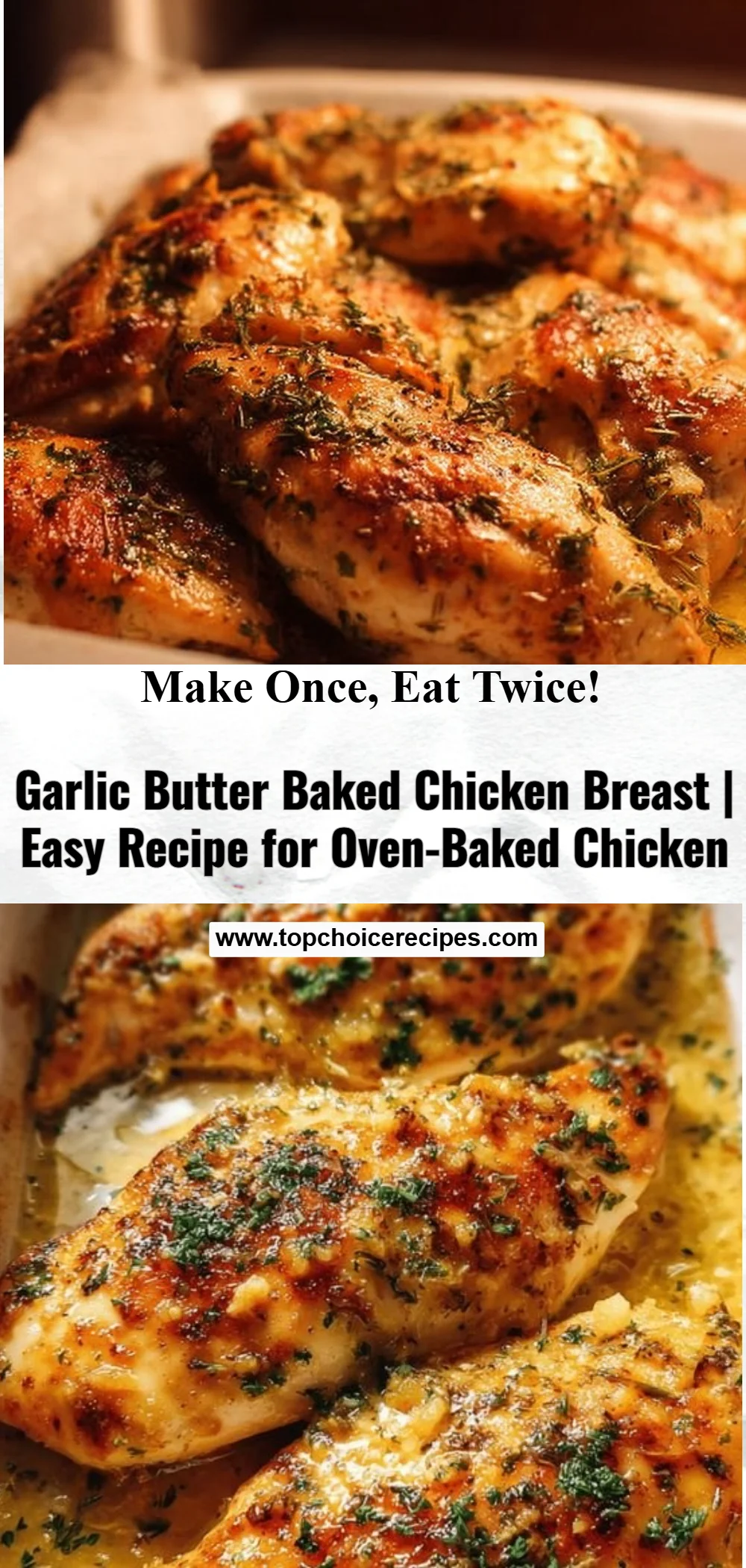 Garlic Butter Baked Chicken Breast