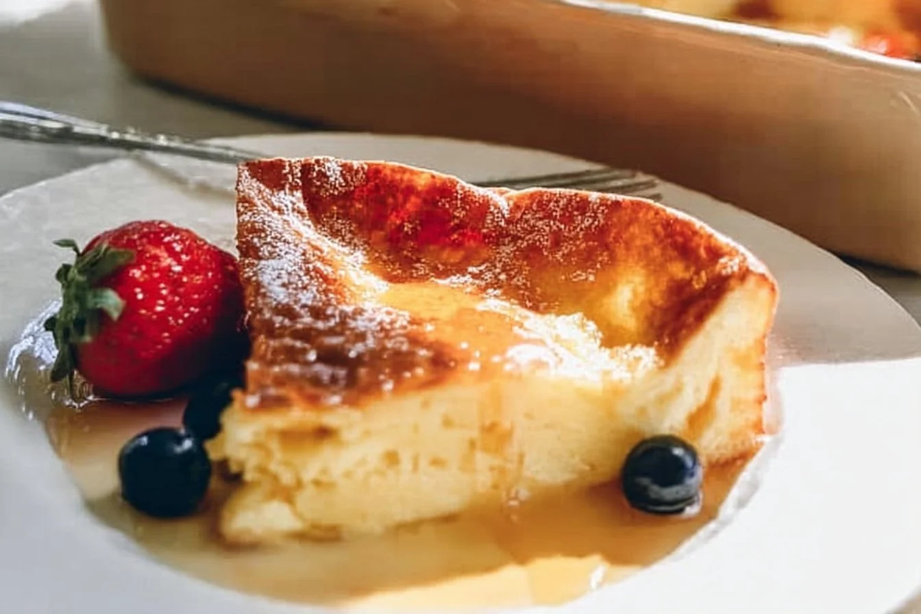 German Pancakes 4 Fluffy German pancakes served with fresh fruit and syrup