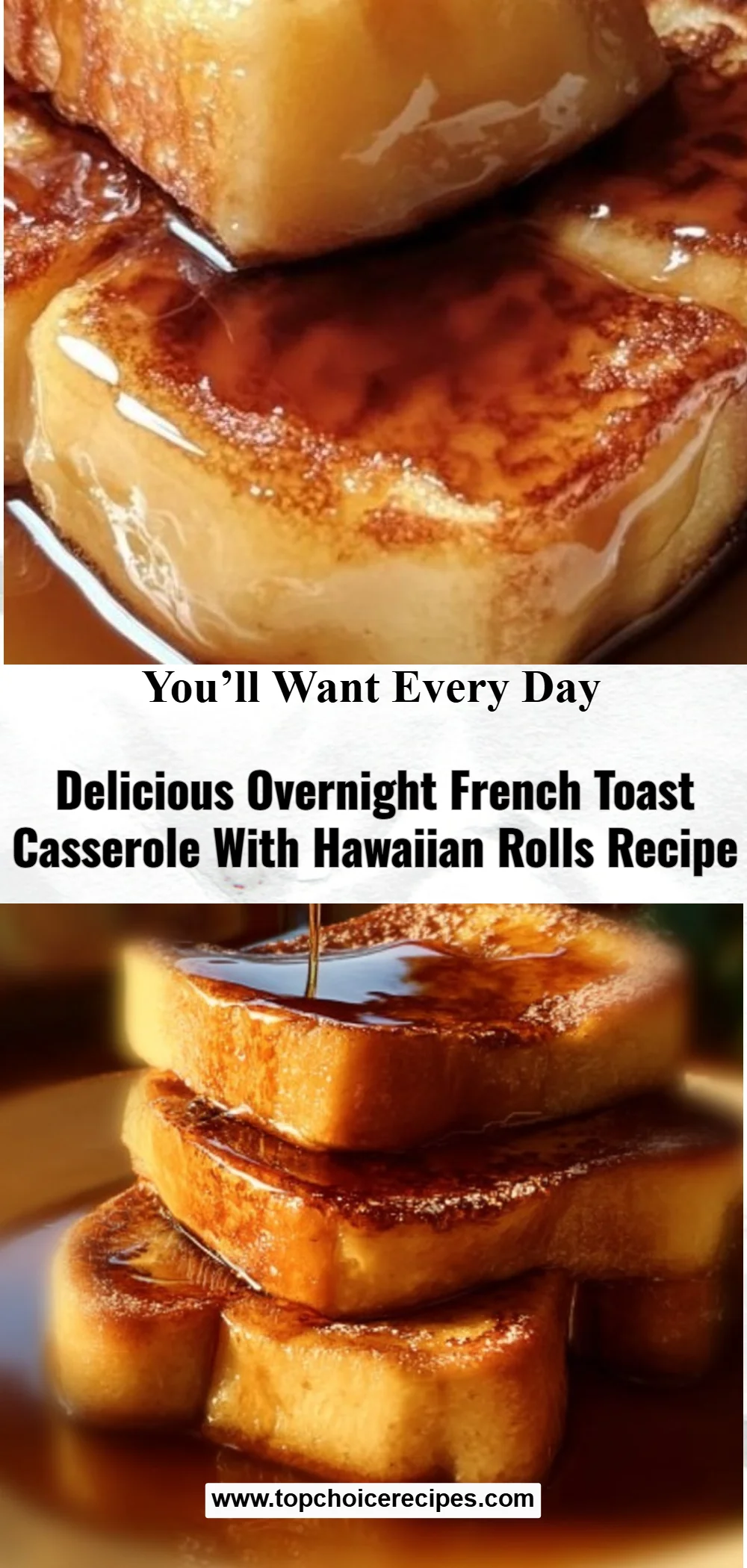 Hawaiian Roll French Toast 6 Hawaiian Roll French Toast