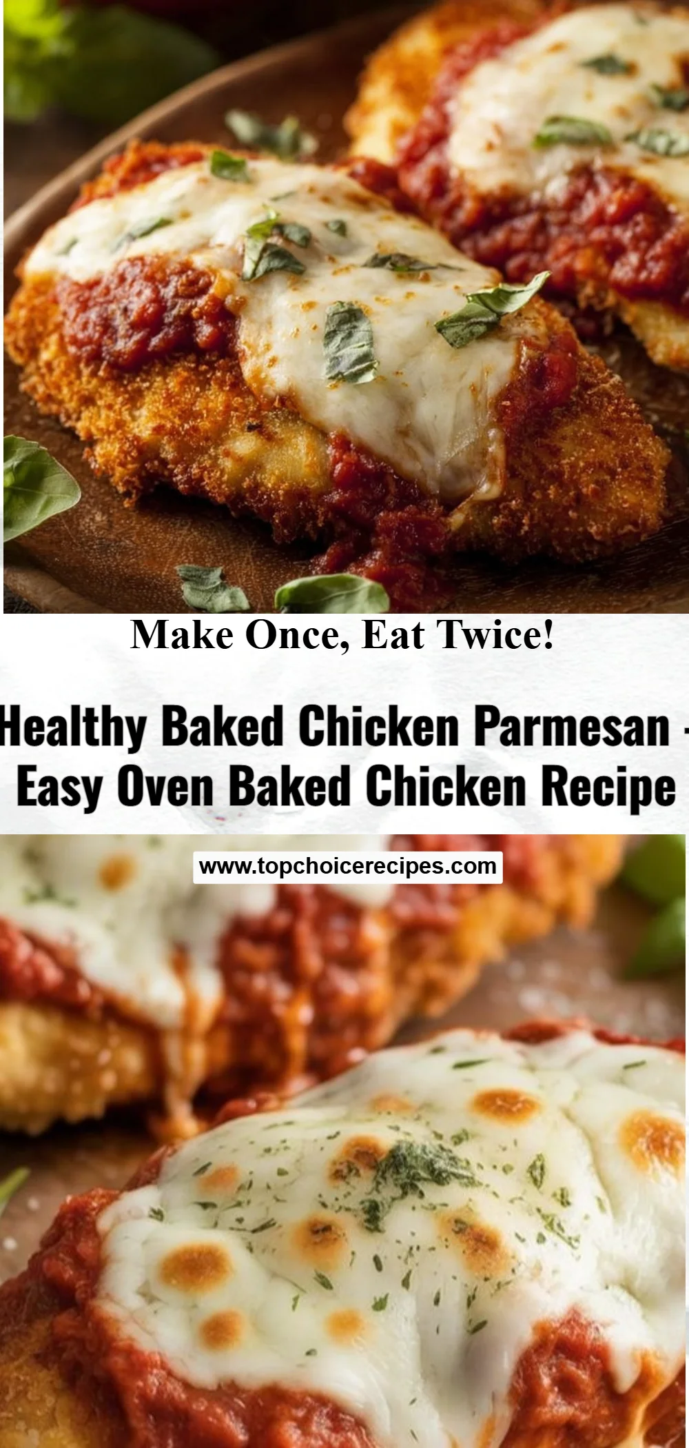 Healthy Baked Chicken Parmesan