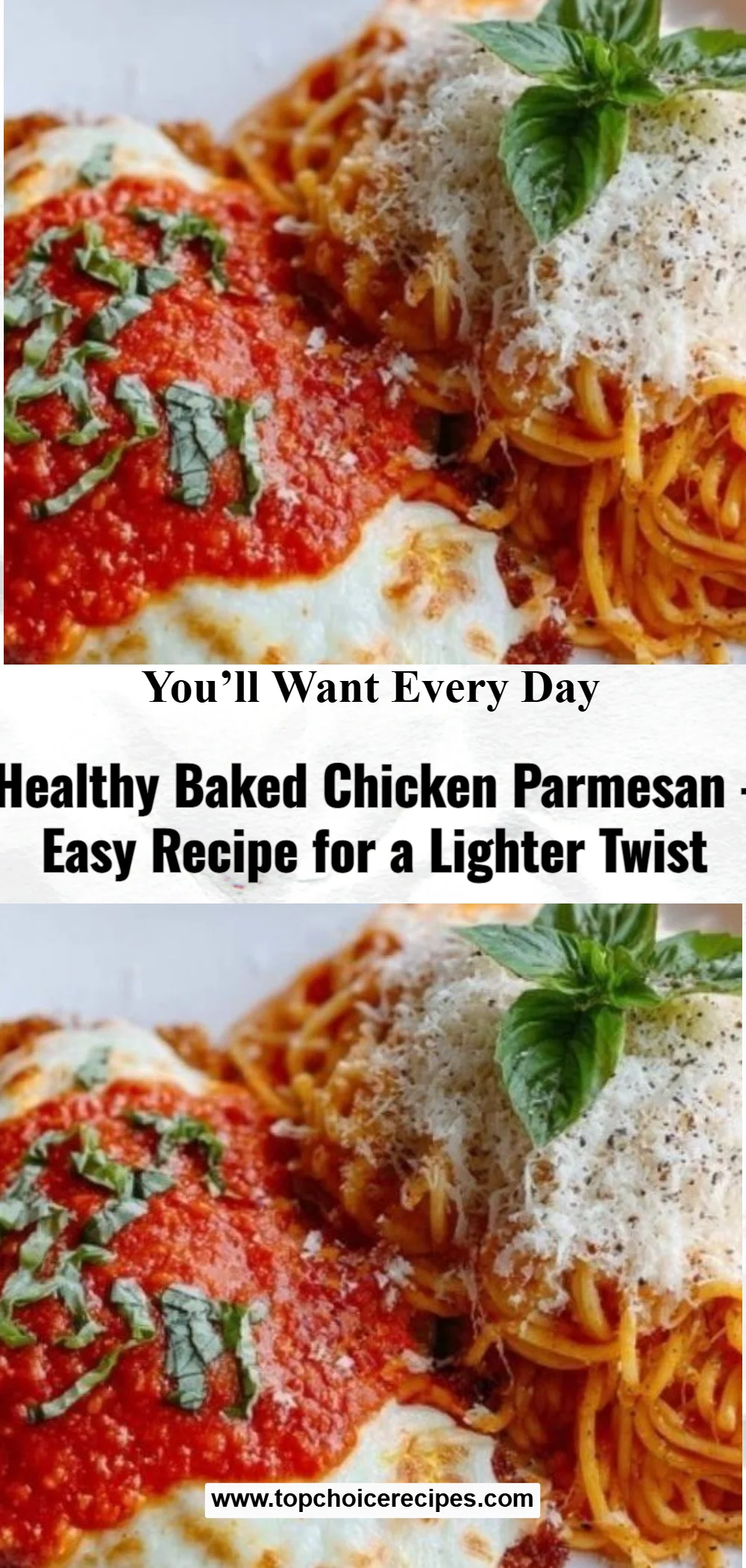 Healthy Baked Chicken Parmesan