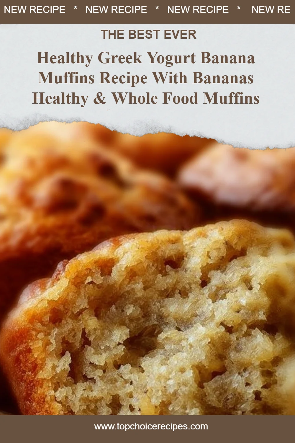 Healthy Greek Yogurt Banana Muffins 6 Healthy Greek Yogurt Banana Muffins