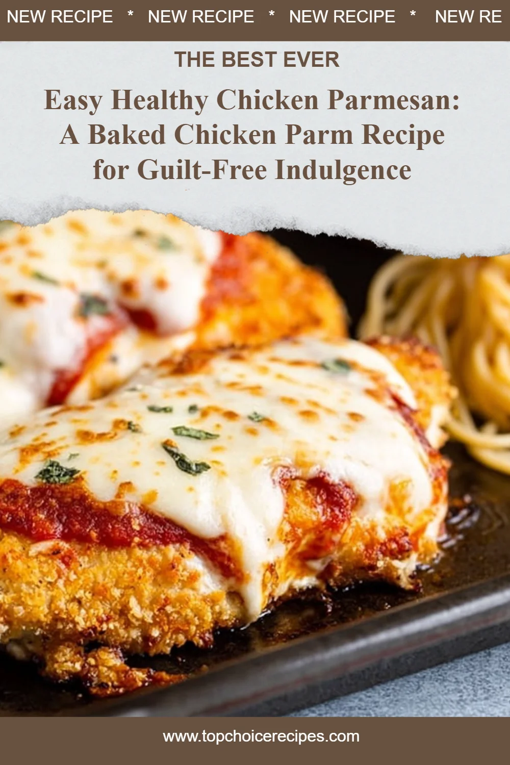 Healthy Oven Baked Chicken Parmesan