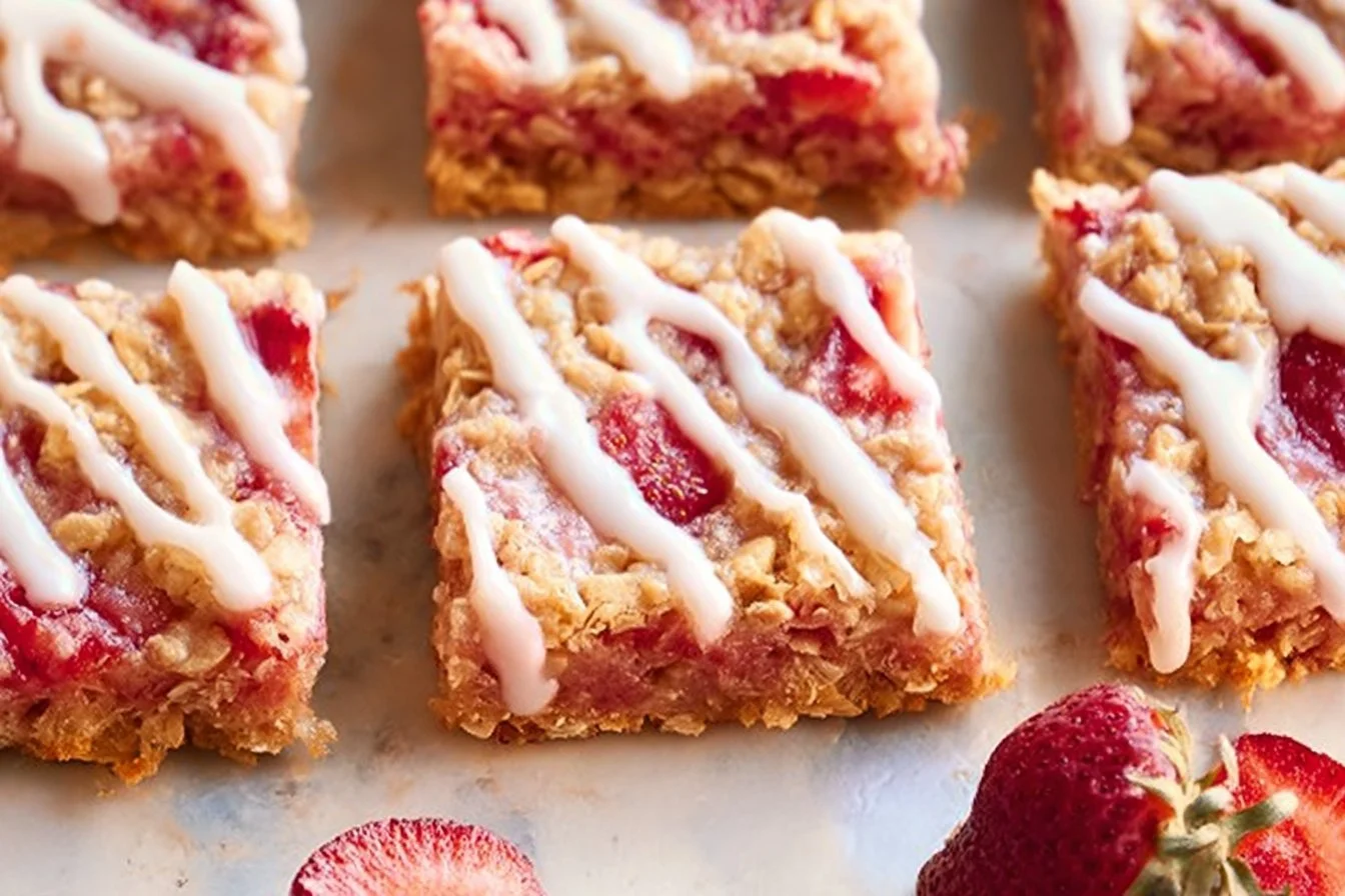Healthy Strawberry Oatmeal Breakfast Bars 7 Healthy Strawberry Oatmeal Breakfast Bars