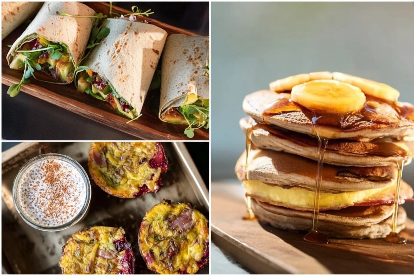 High Protein Breakfasts for Busy Mornings 4 High protein breakfasts for busy mornings featuring healthy recipes