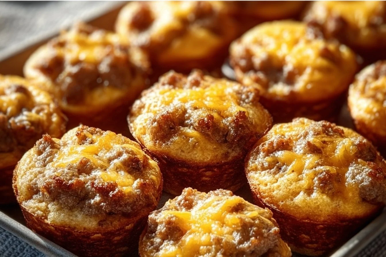High-Protein Pancake Sausage Mini Muffins