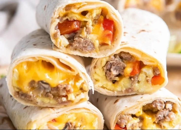 Homemade Freezable Breakfast Burritos