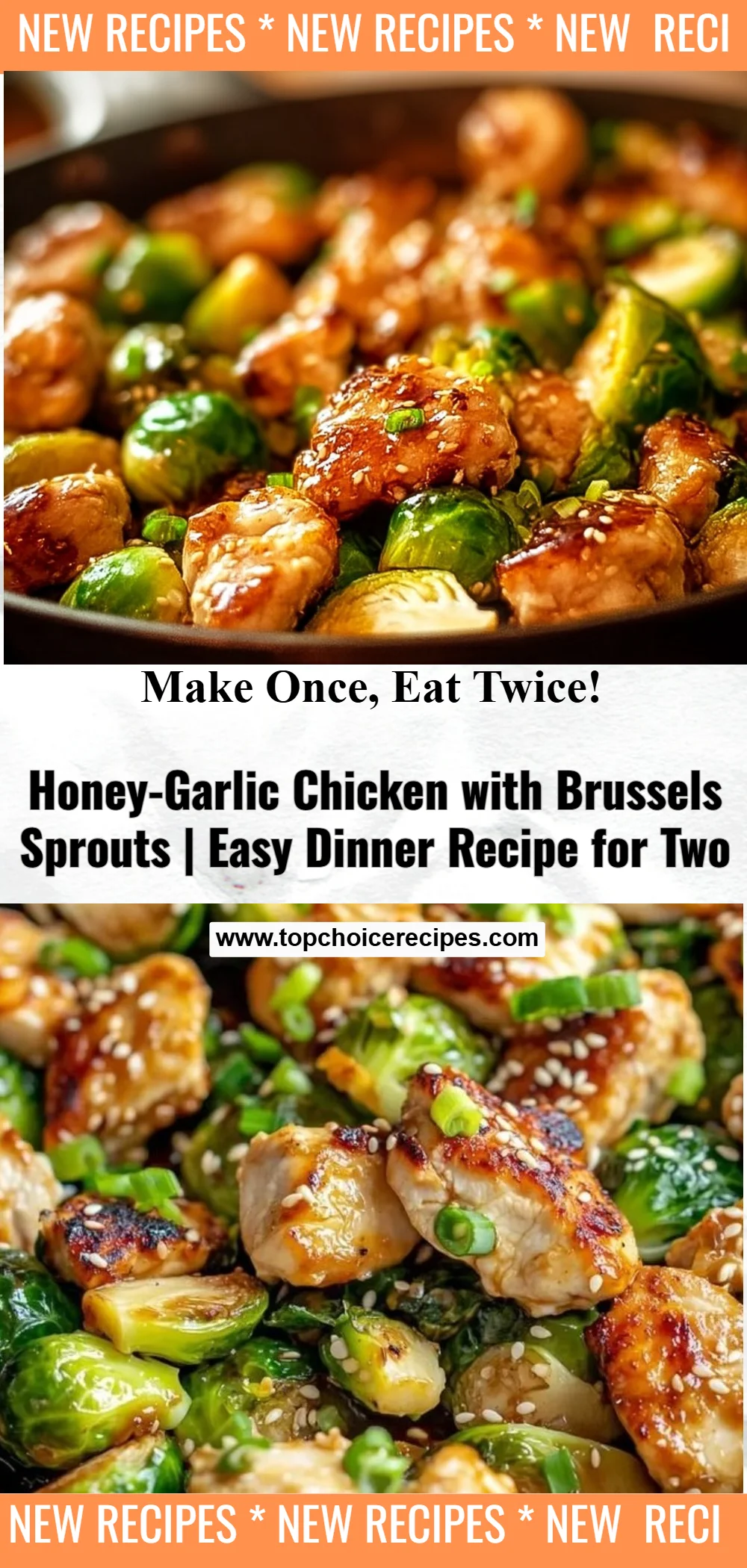 Honey-Garlic Chicken & Brussels Sprouts Skillet 6 Honey-Garlic Chicken & Brussels Sprouts Skillet