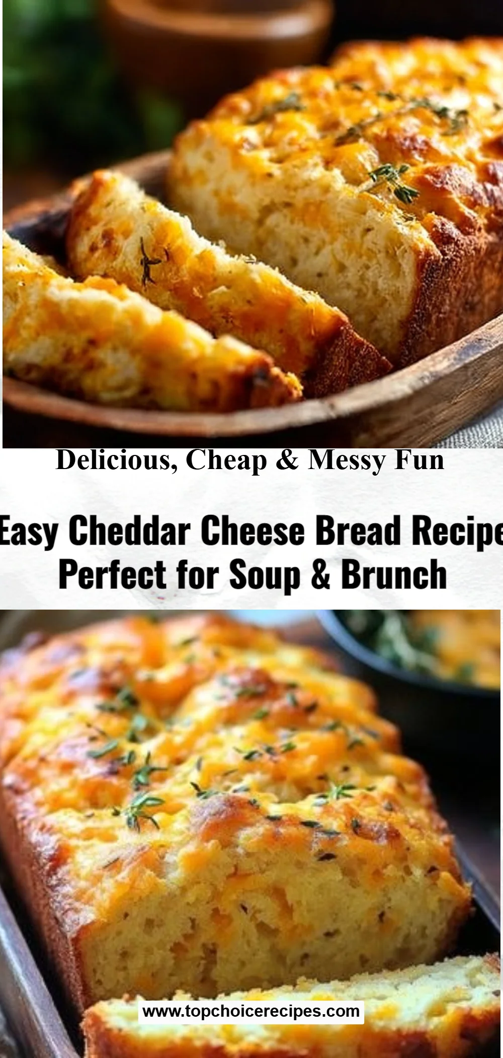 Irresistibly Easy Cheddar Cheese Quick Bread