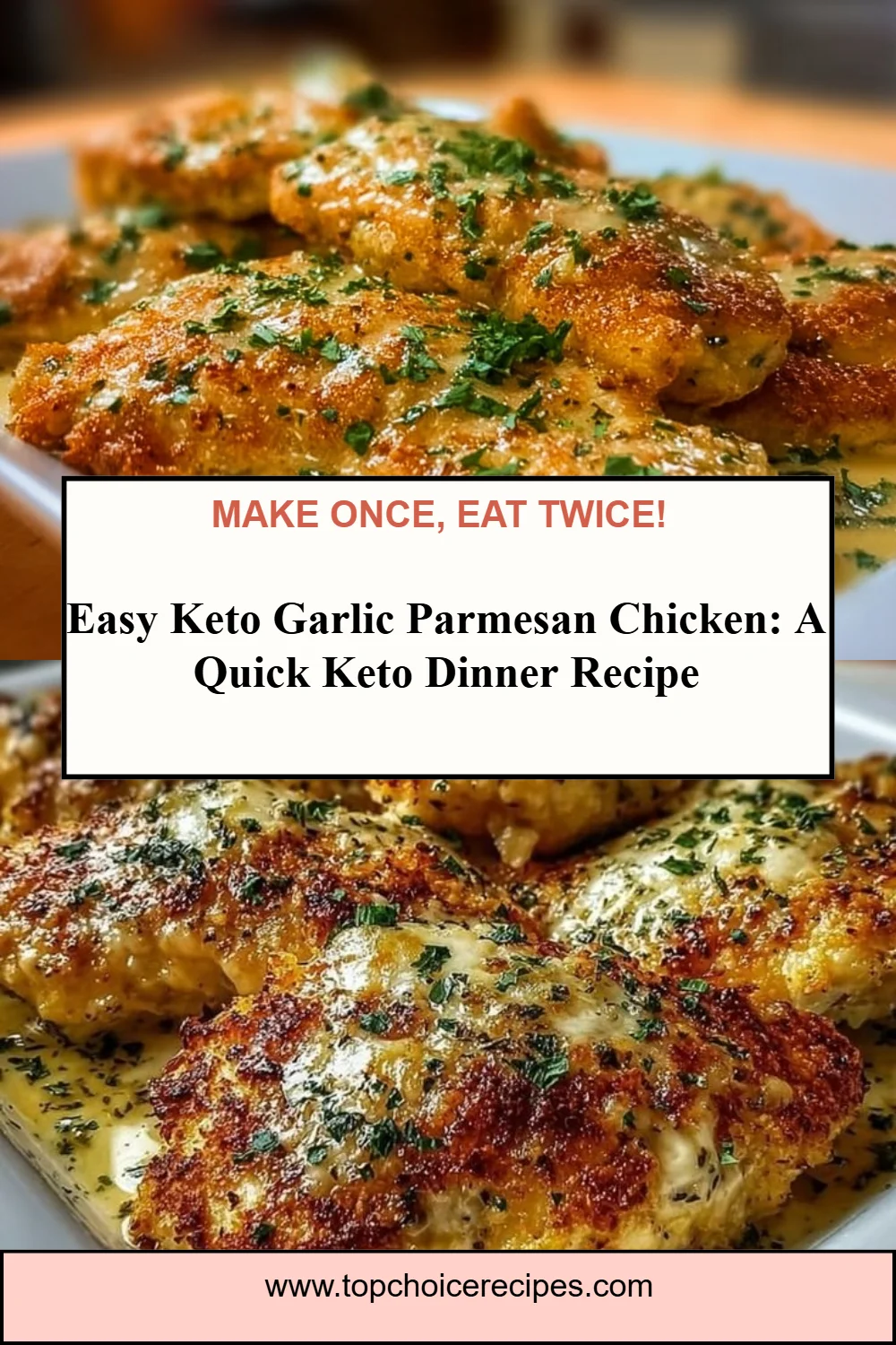 Keto Garlic Parmesan Chicken