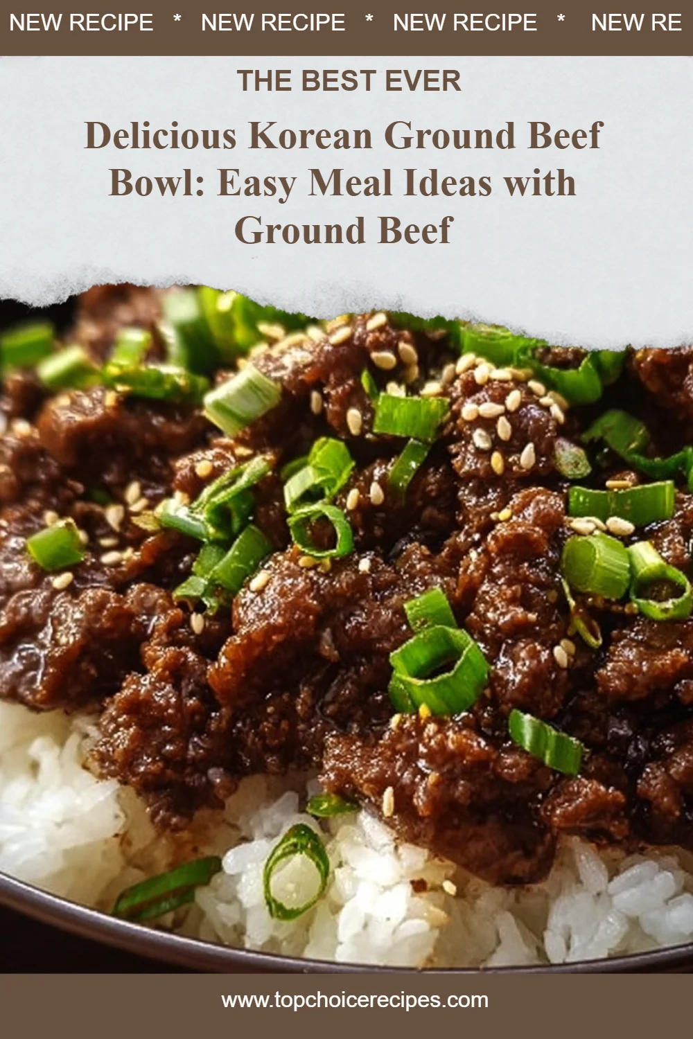 Korean Ground Beef Bowl