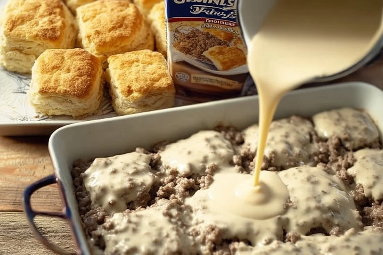 Lazy Biscuits & Gravy Breakfast Casserole 7 Lazy Biscuits & Gravy Breakfast Casserole