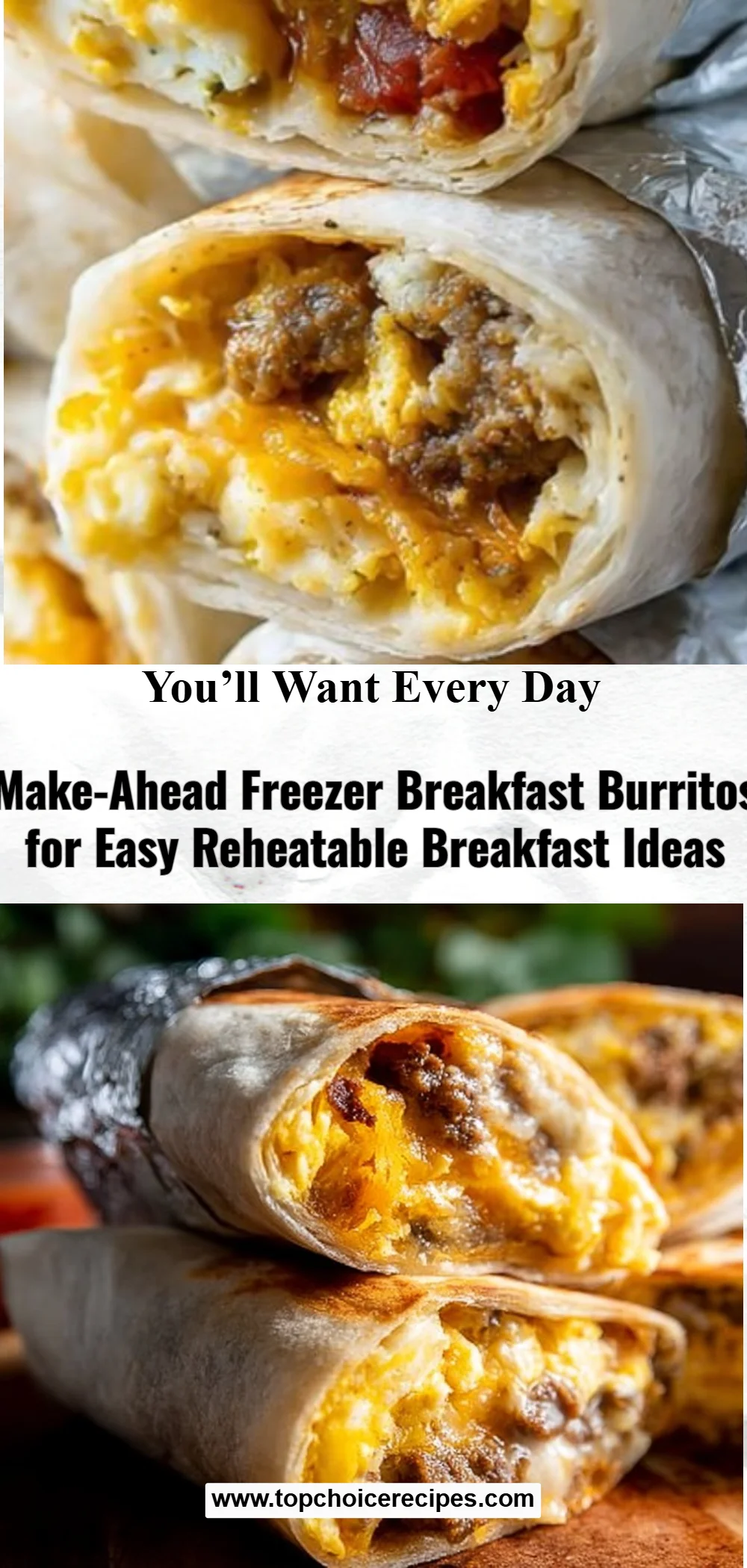 Make-Ahead Freezer Breakfast Burritos