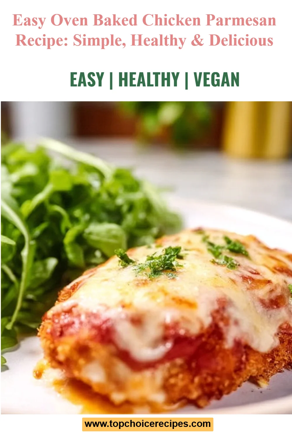 Oven Baked Chicken Parmesan 6 Oven Baked Chicken Parmesan