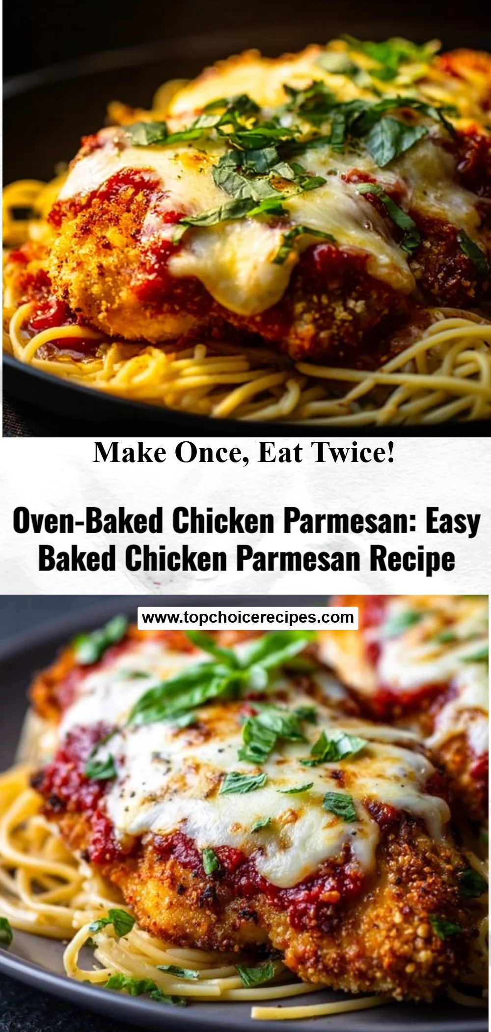 Oven-Baked Chicken Parmesan 6 Oven-Baked Chicken Parmesan