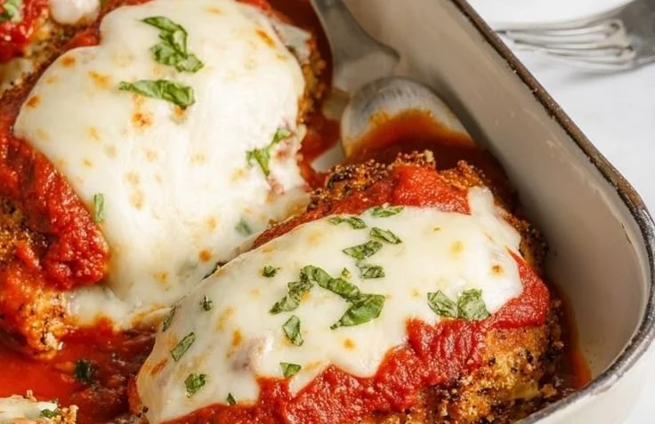 Oven Baked Chicken Parmesan