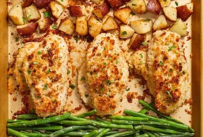 Parmesan Crusted Chicken Sheet Pan Dinner 5 Parmesan Crusted Chicken Sheet Pan Dinner