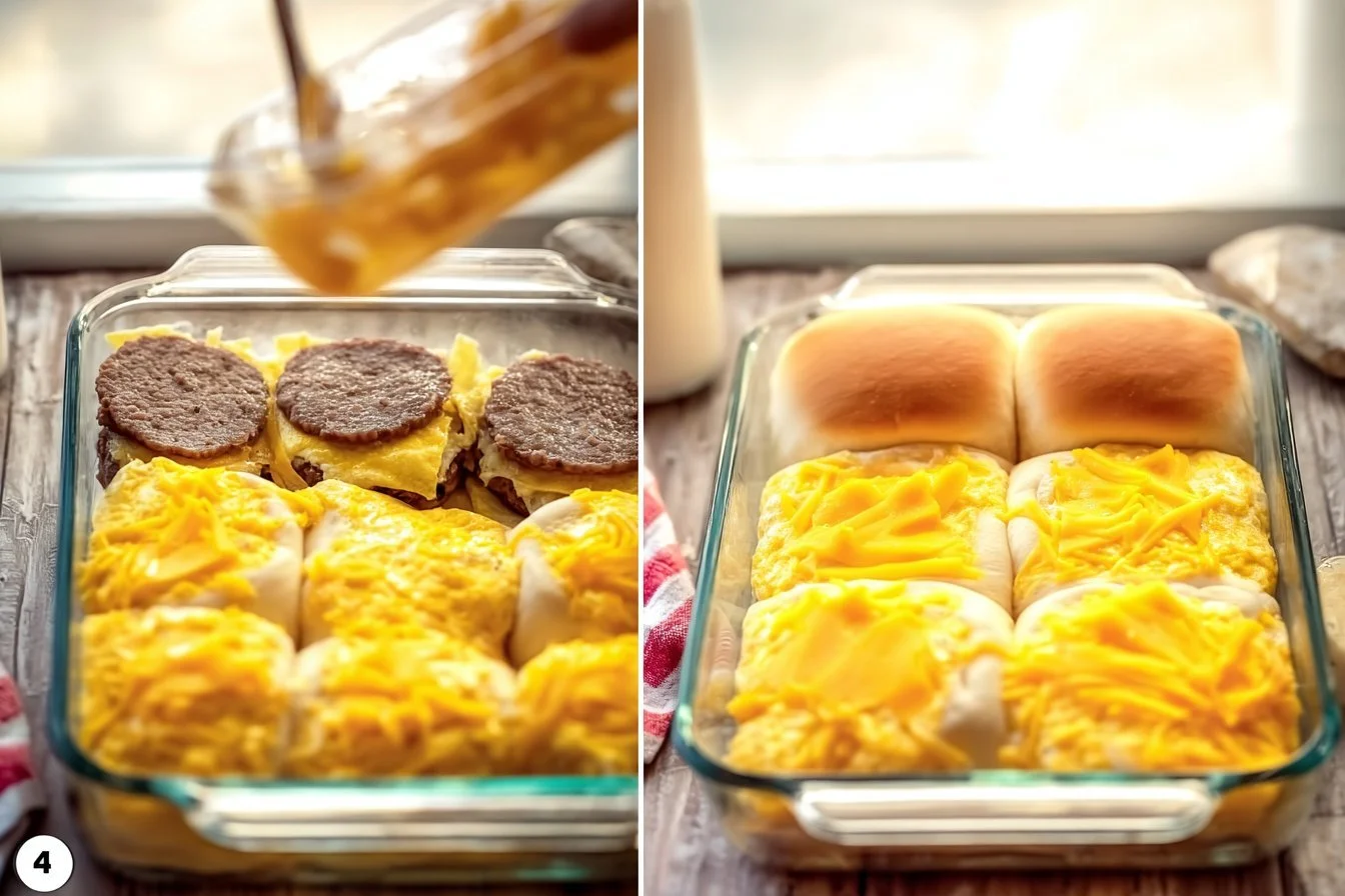 Sausage Egg and Cheese Breakfast Sliders