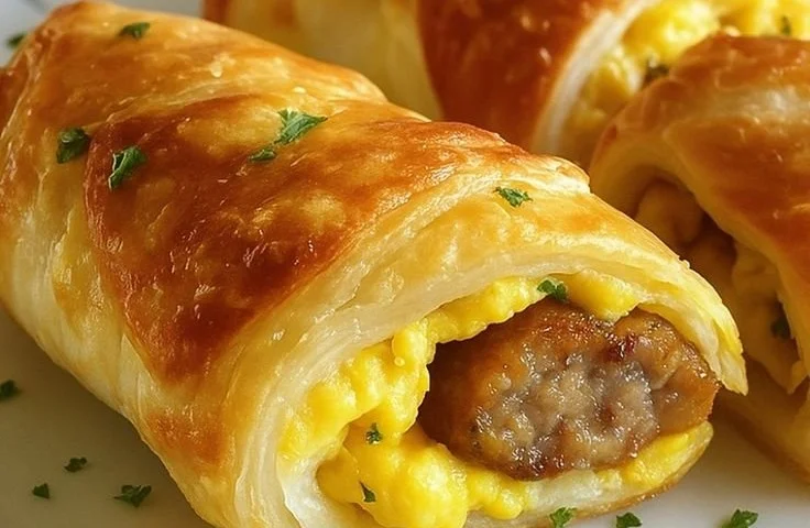 Sausage Egg Breakfast Roll-Ups