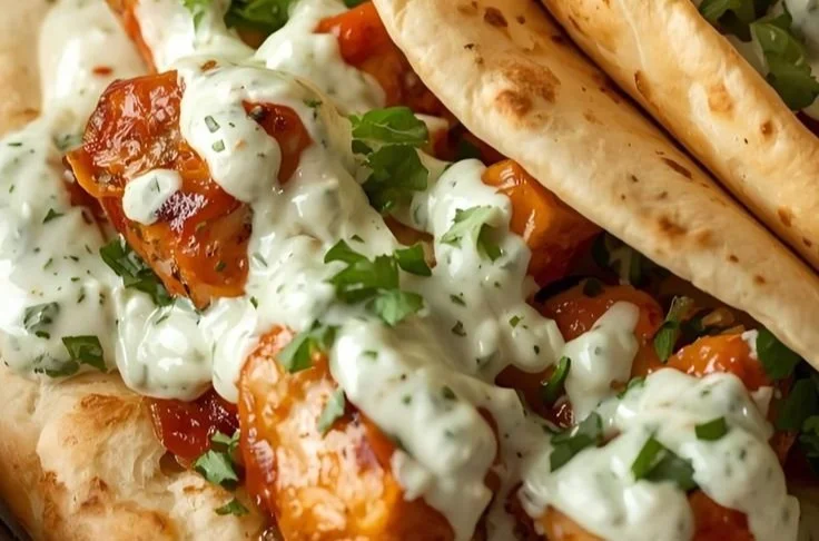 Sheet Pan Chicken Pitas with Herby Ranch