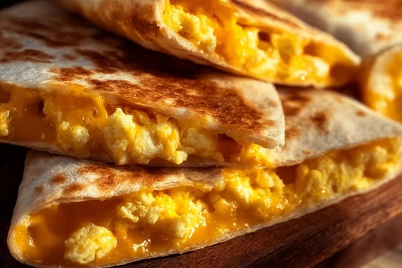 Simple Breakfast Quesadillas 5 Delicious simple breakfast quesadillas filled with eggs and cheese