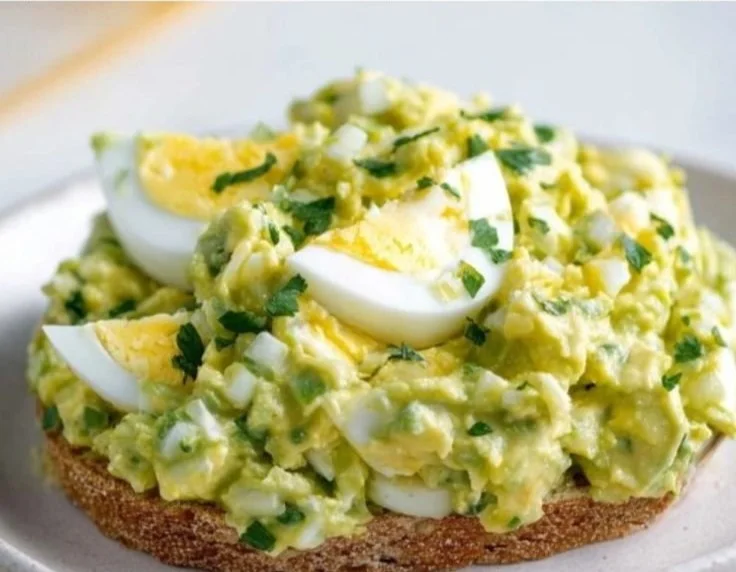 Simple & Zesty Mediterranean Avocado Egg Salad