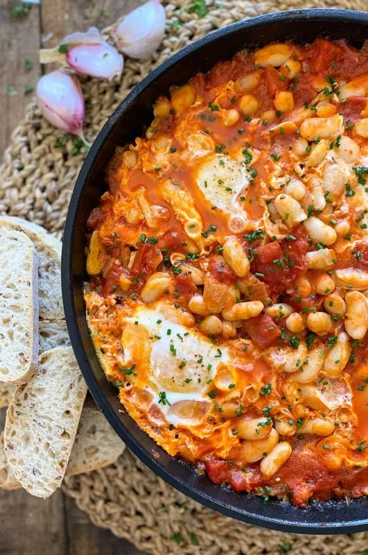 Spanish Beans & Eggs