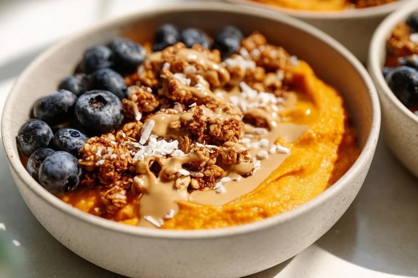 Sweet Potato Breakfast Bowls 4 Healthy Sweet Potato Breakfast Bowls topped with fresh ingredients