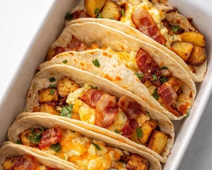 Tasty Baked Breakfast Tacos
