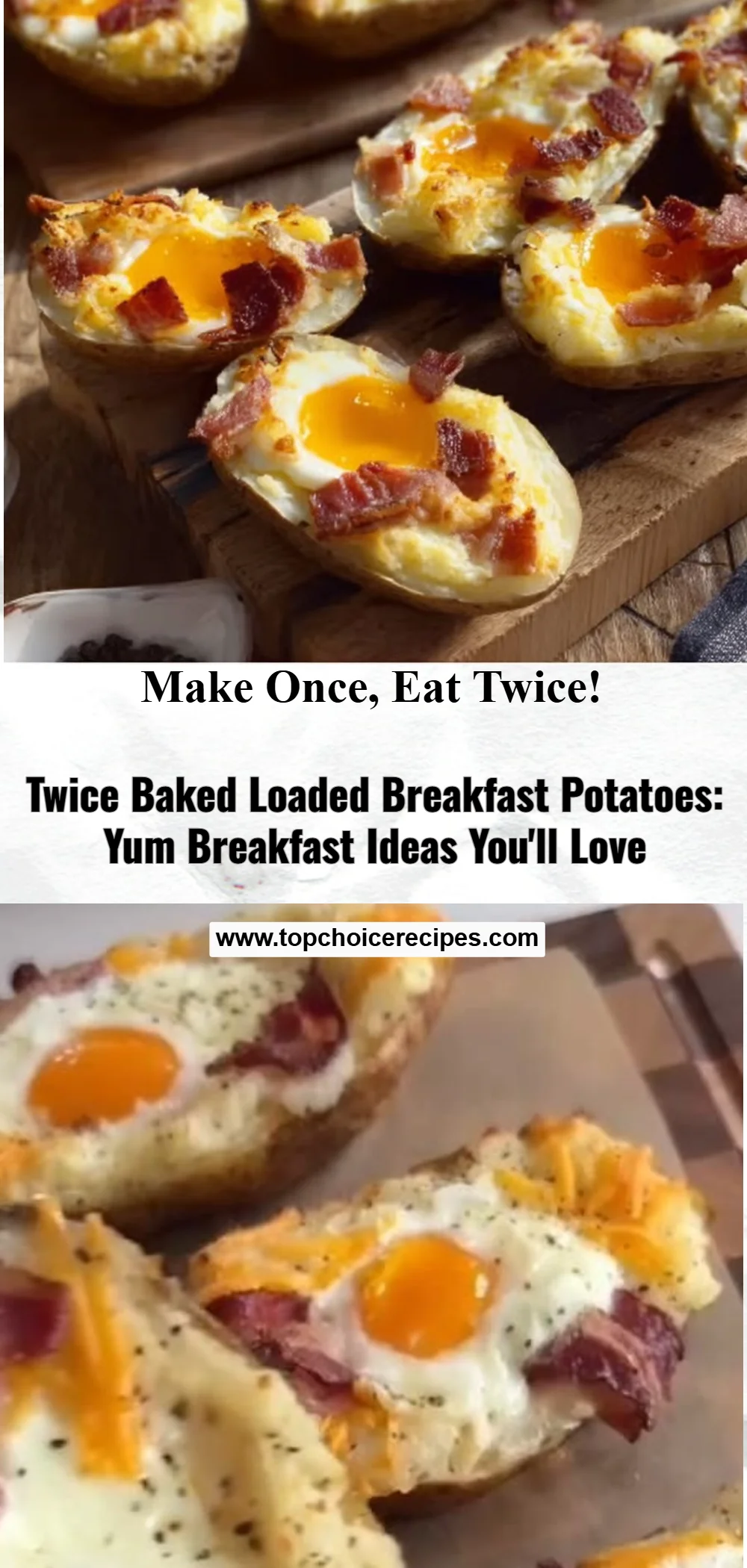 Twice Baked Loaded Breakfast Potatoes 5 Twice Baked Loaded Breakfast Potatoes