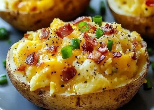 Twice-Baked Loaded Breakfast Potatoes 8 Twice-Baked Loaded Breakfast Potatoes