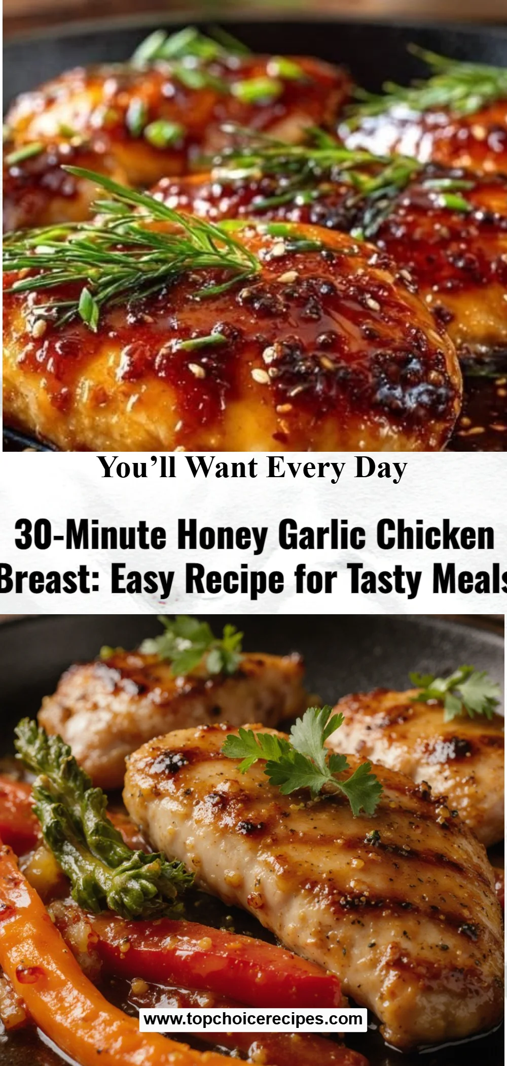 30-Minute Honey Garlic Chicken Breast 5 30-Minute Honey Garlic Chicken Breast