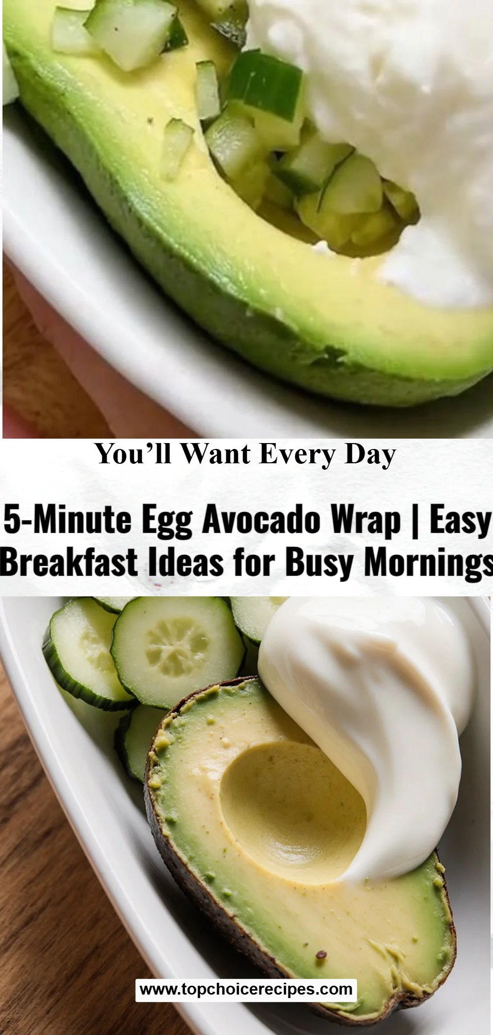 5-Minute Egg Avocado Wrap