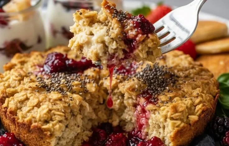 A variety of healthy breakfast options including smoothies, oatmeal, and fruit bowls.