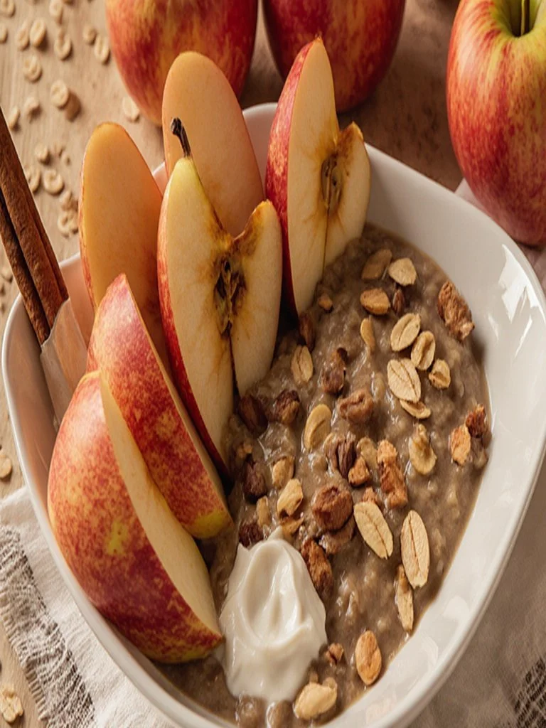 Apple Cinnamon Oatmeal Bowl 7 Apple Cinnamon Oatmeal Bowl