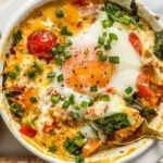 baked feta eggs with tomatoes and spinach 2026 04 03 010939 1 Top choice recipes